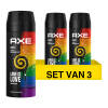 Aanbieding: 3x Axe Unite Pride deodorant - body spray (150 ml)
