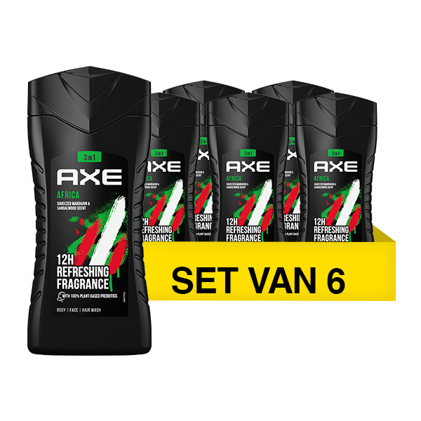 Axe Aanbieding: Axe Africa Douchegel (6 flessen - 250 ml)  SAX00159 - 1