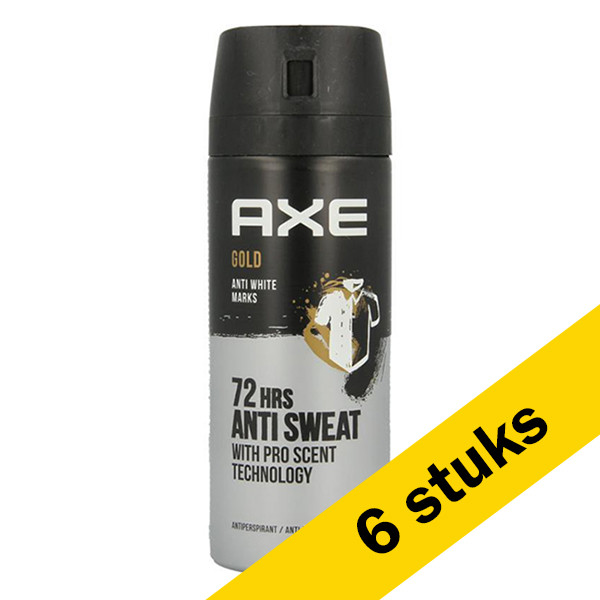 Axe Aanbieding: Axe Anti-Transpirant Gold  deodorant - body spray (6x 150 ml)  SAX00189 - 1