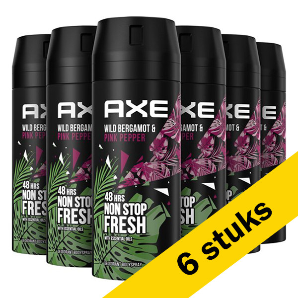 Axe Aanbieding: Axe Bergamot & Pink Pepper  deodorant - body spray (6x 150 ml)  SAX00183 - 1