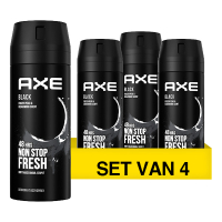 Aanbieding: Axe Black Deodorant & Body Spray (4 flessen - 150 ml) SAX00309