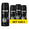 Aanbieding: Axe Black Deodorant & Body Spray (4 flessen - 150 ml) SAX00309 - 1