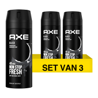 Axe Aanbieding: Axe Black Deodorant Body Spray (3 flessen - 150 ml)  SAX00093