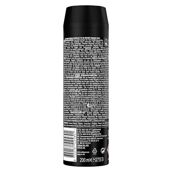 Aanbieding: Axe Black XL Deodorant Bodyspray (6 stuk à 200 ml) SAX00283 Aanbieding: Axe Black XL Deodorant Bodyspray (6 stuk à 200 ml) SAX00283 - 2
