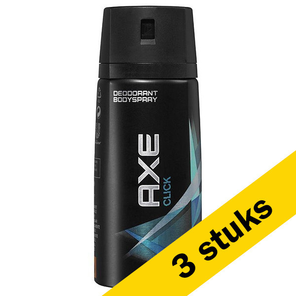 Axe Aanbieding: Axe Click deodorant - body spray (3x 150 ml)  SAX00099 - 1