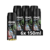Aanbieding: Axe Collision Fresh Forest & Graffiti Deodorant Body Spray (6 flessen - 150 ml)