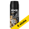 Aanbieding: Axe Collision Leather + Cookies deodorant - body spray (6x 150 ml)