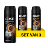 Aanbieding: Axe Dark Temptation Deodorant Body Spray (3 flessen - 150 ml)