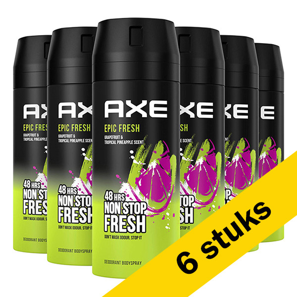 Axe Aanbieding: Axe Epic Fresh  deodorant - body spray (6x 150 ml)  SAX00179 - 1