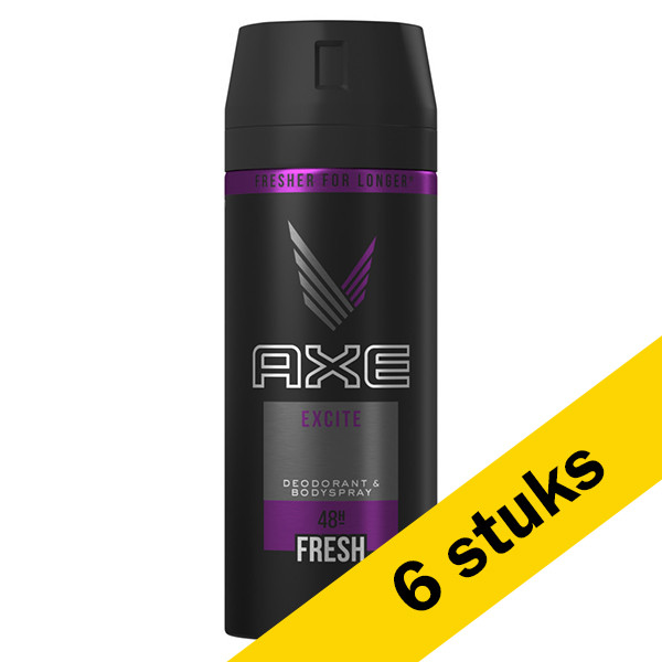 Axe Aanbieding: Axe Excite deodorant - body spray (6x 150 ml)  SAX00229 - 1