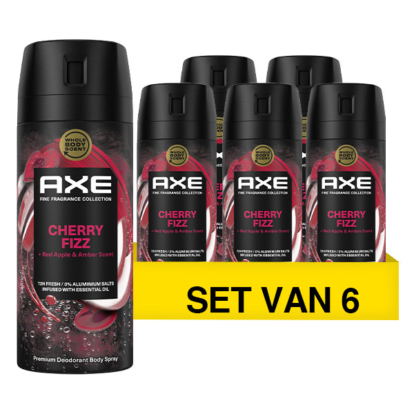Aanbieding: Axe Fine Fragrance Collection Cherry Fizz Deodorant Bodyspray (6 stuks à 150 ml) SAX00285 Aanbieding: Axe Fine Fragrance Collection Cherry Fizz Deodorant Bodyspray (6 stuks à 150 ml) SAX00285 - 1