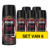 Aanbieding: Axe Fine Fragrance Collection Cherry Fizz Deodorant Bodyspray (6 stuks à 150 ml)