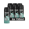 Aanbieding: Axe Ice Breaker  deodorant - body spray (6x 150 ml)