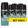 Aanbieding: Axe Ice Chill Deodorant Body Spray (6 flessen - 150 ml)