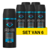 Aanbieding: Axe Marine deodorant - body spray (6x 150 ml)