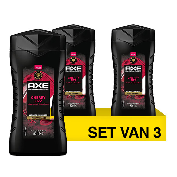 Aanbieding: Axe Mini Douchegel Cherry Fizz (3 stuks à 50 ml) SAX00318 - 1