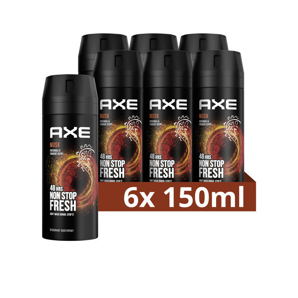 Axe Aanbieding: Axe Musk  deodorant - body spray (6x 150 ml)  SAX00199 - 1