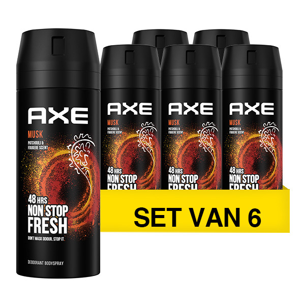 Axe Aanbieding: Axe Musk deodorant - body spray (6x 150 ml)  SAX00231 - 1