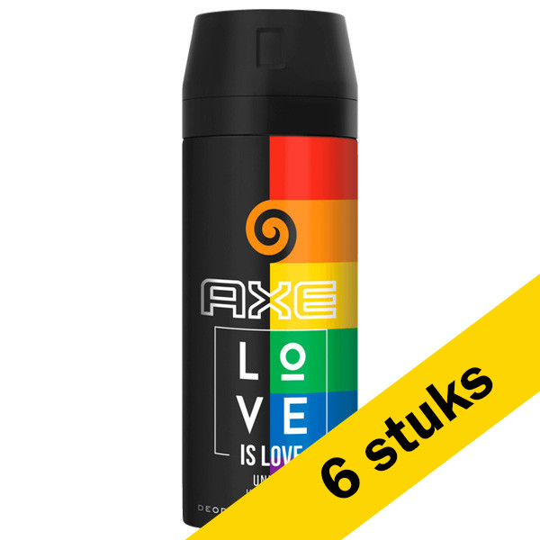 Axe Aanbieding: Axe Unite Pride deodorant - body spray (6x 150 ml)  SAX00237 - 1