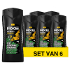 Aanbieding: Axe Wild Mojito & Cedarwood 3in1 douchegel (6 stuks à 400 ml)