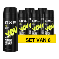 Axe Aanbieding: Axe YOU Clean fresh deodorant - body spray (6x 150 ml)  SAX00234