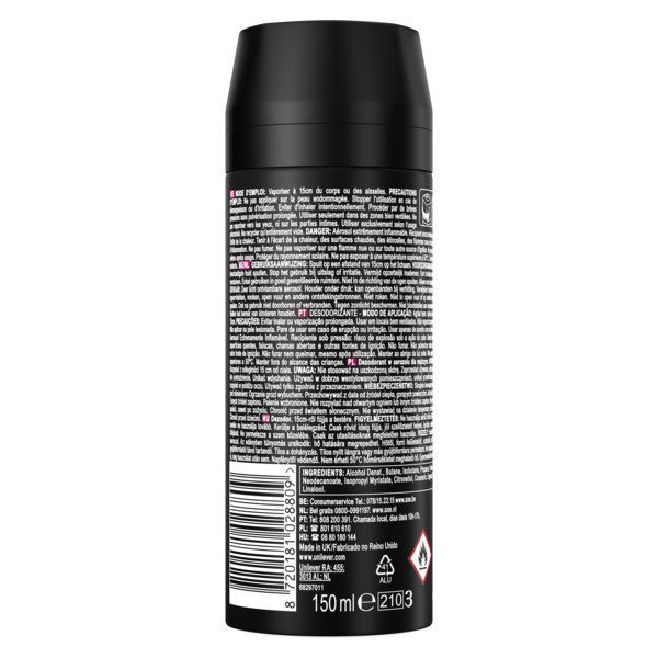 Axe Bergamot & Pink Pepper Deodorant & Body Spray (150 ml)  SAX00182 - 3