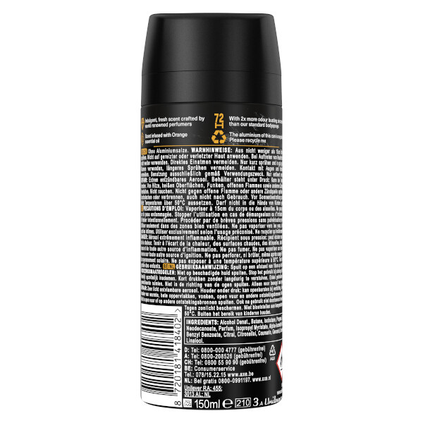 Axe Fine Fragrance Collection Black Vanilla Deodorant Bodyspray (150 ml) SAX00276 - 2