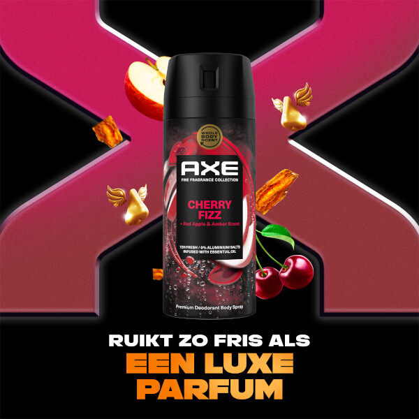 Axe Fine Fragrance Collection Cherry Fizz Deodorant Bodyspray (150 ml) SAX00284 - 6