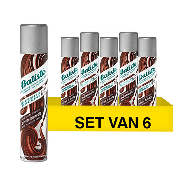 Batiste Aanbieding: 6x Batiste Droogshampoo Div. Brunet (200 ml)  SBA00033 - 1