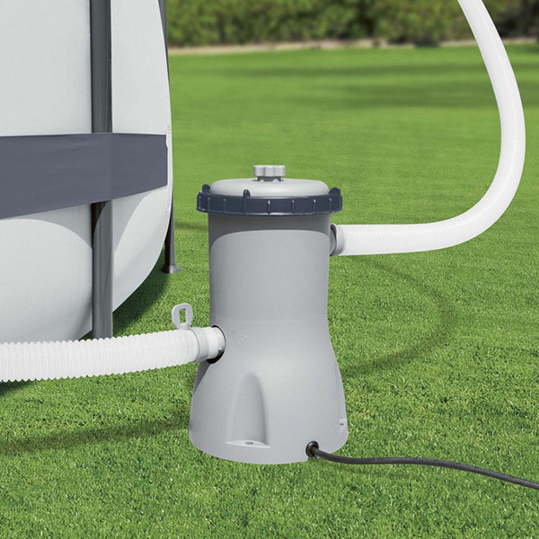 Bestway Flowclear Filterpomp 3,0 m³/u | Voor zwembaden 1100-17400 L | Grijs SBE00135 - 2