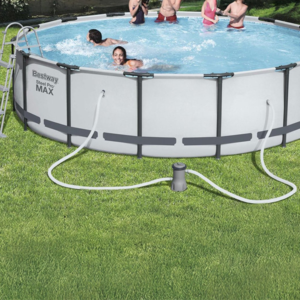 Bestway Flowclear Filterpomp 3,0 m³/u | Voor zwembaden 1100-17400 L | Grijs SBE00135 - 3