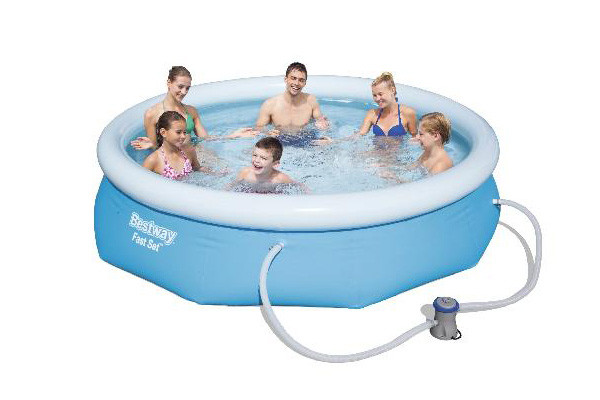 Bestway opblaasbaar zwembad Fast Set inclusief filterpomp Ø305cm ↨76cm  SBE00008 - 3