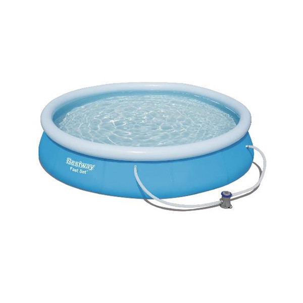 Bestway opblaasbaar zwembad Fast Set inclusief filterpomp Ø366cm ↨76cm SBE00009 - 1