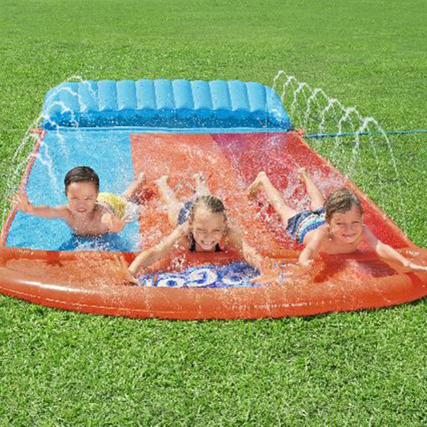 Bestway opblaasbare waterglijbaan H2OGO | Driedubbel met helling | 472 cm  SBE02007 - 7
