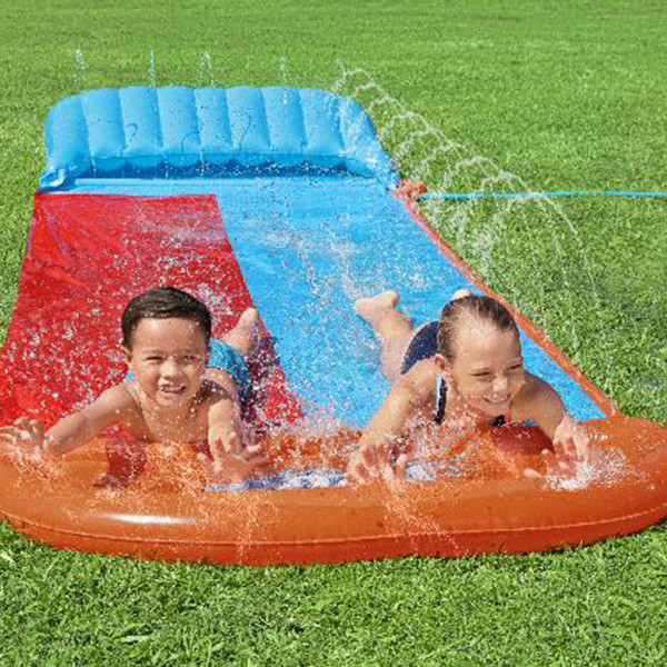 Bestway opblaasbare waterglijbaan H2OGO | Dubbel met helling | 472 cm  SBE02006 - 6