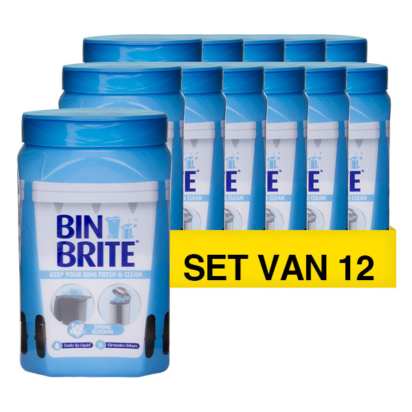 Aanbieding: Bin Brite vuilnisbak verfrisser | Spring Blossom (12 stuks à 500 gram) SBI00188 - 1