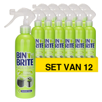 Aanbieding: Bin Brite vuilnisbak verfrisser spray | Citronella & citroengras (12 stuks à 400 ml) SBI00191