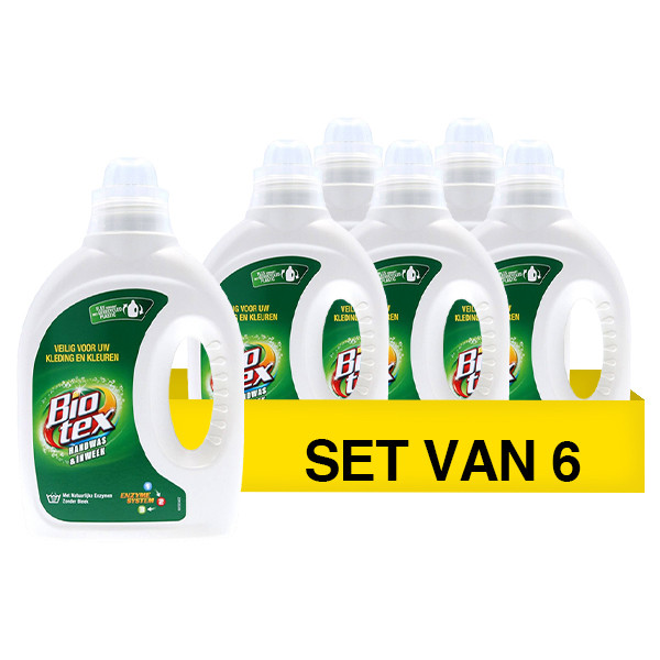 Aanbieding: Biotex Vloeibaar Handwas- & Inweekmiddel 750 ml (6 flessen - 120 wasbeurten) SBI00200 - 1