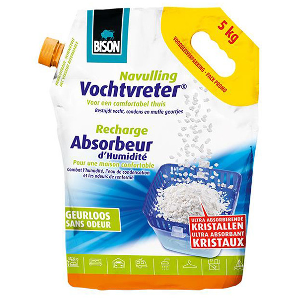 Bison Vochtvreter® Losse Kristallen Neutraal Stazak (5 kg)  SBI00153 - 1