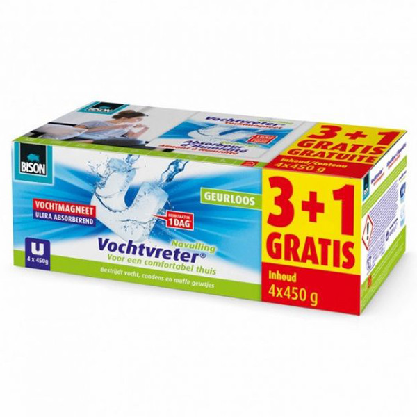 Bison Vochtvreter® Vochtmagneet Neutraal (4x450 gram)  SBI00161 - 1