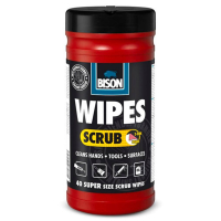 Bison Wipes Scrub Pot (40 stuks)  SBI00171