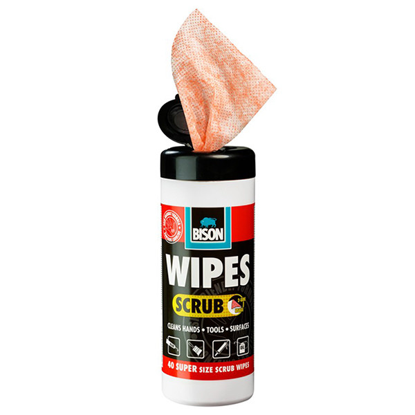 Bison Wipes Scrub pot (40 stuks) SBI00171 - 2