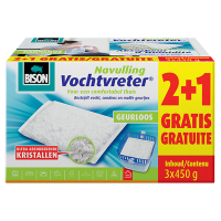 Bison vochtvreter navulling geurloos (3x 450 gram)  SBI00012