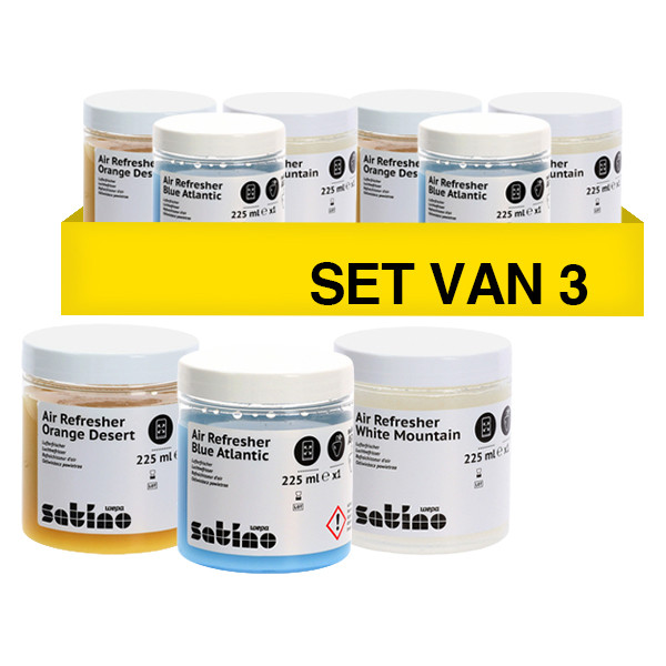 Aanbieding: BlackSatino Air Freshener (3 verpakkingen van 3 stuks - 225 ml) SBL00109 - 1