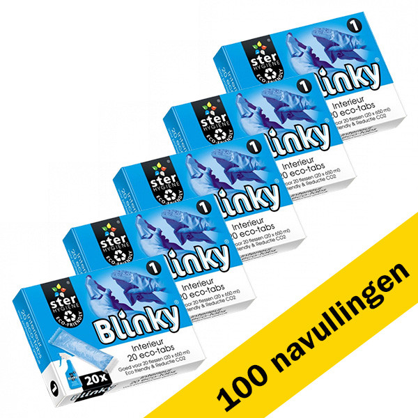 Blinky Aanbieding: Blinky Eco Tabs Glas & Interieur reiniger | Nr 1 | 100 stuks  SBL00046 - 1