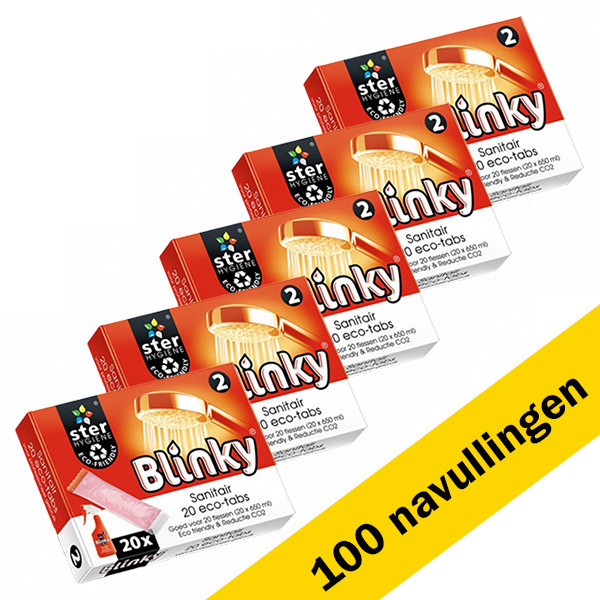 Blinky Aanbieding: Blinky Eco Tabs Sanitair reiniger | Nr 2 | 100 stuks  SBL00043 - 1
