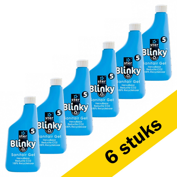 Blinky Aanbieding: Blinky fles Sanitair Gel | Nr 5 (6 flessen)  SBL00039 - 1