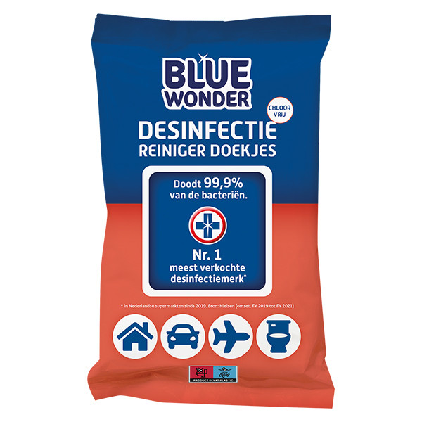 Blue-Wonder Blue Wonder Desinfectie doekjes (72 stuks)  SBL00061 - 1