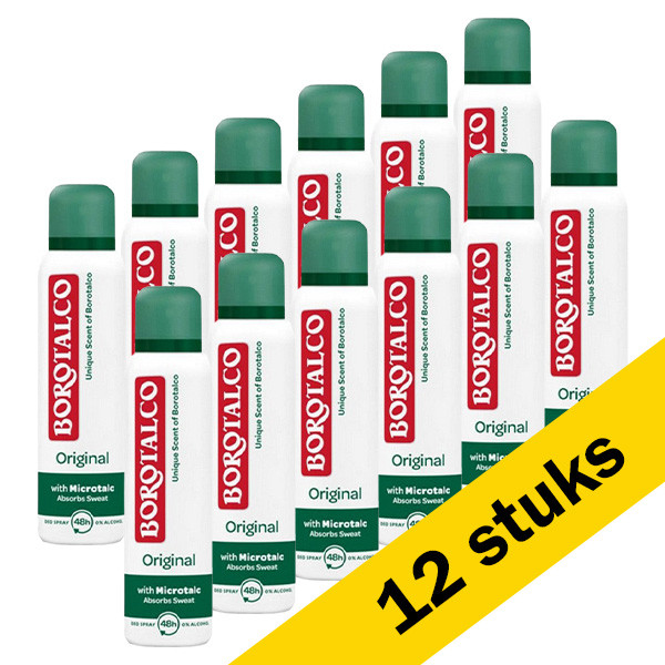 Borotalco Aanbieding: 12x Borotalco deodorant spray intensive (150 ml)  SBO06091 - 1