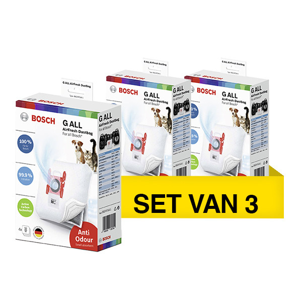 Aanbieding: Bosch Vacuüm Stofzuigerzak Type G All BBZAFGALL, BBZAFGALL (3 verpakkingen - 12 stuks) SBO0113 - 1